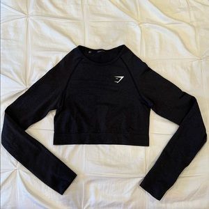 GYMSHARK VITAL SEAMLESS 2.0 LONG SLEEVE CROP TOP
